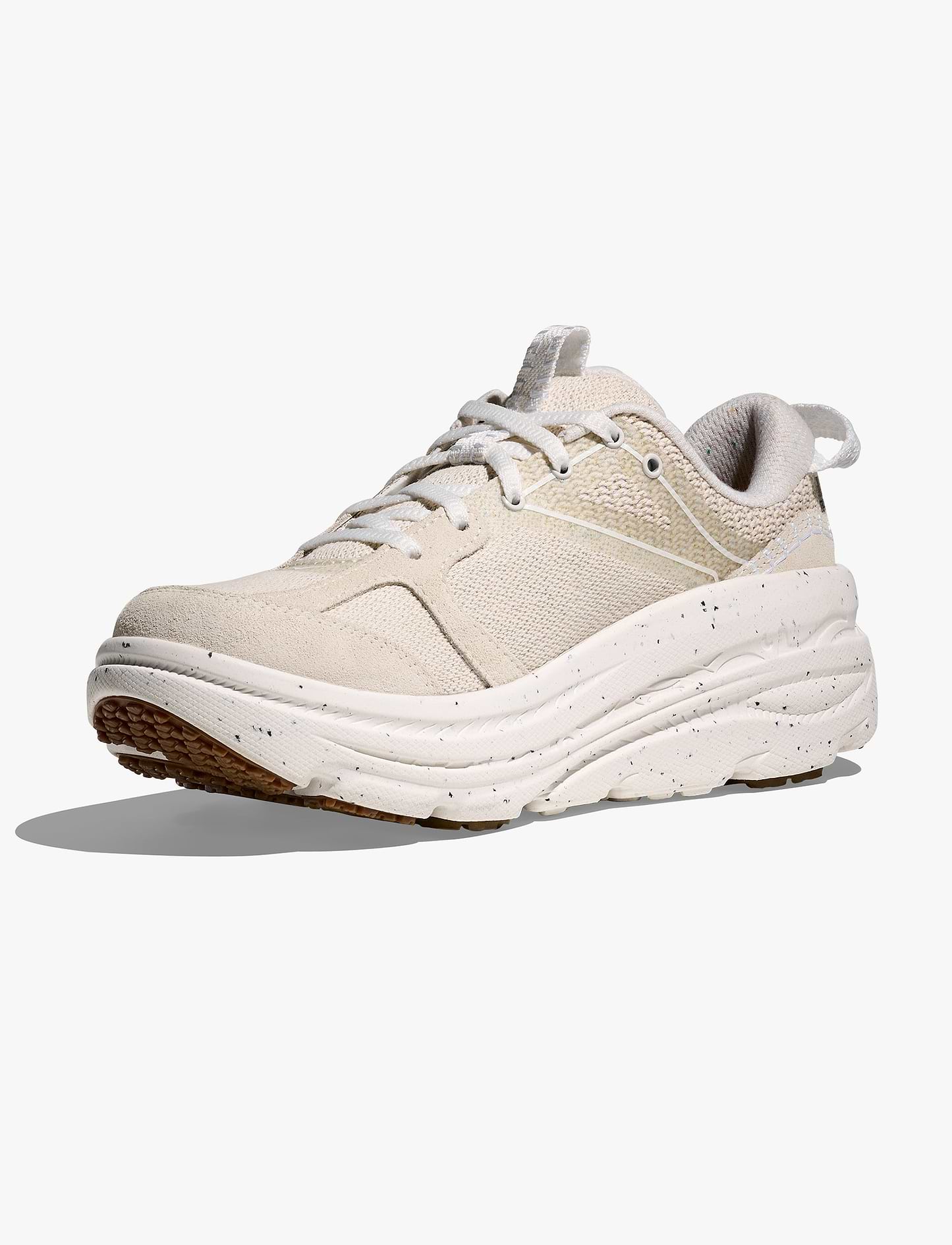 HOKA BONDI B3LS BP - נעלי הוקה בונדי אופנה בצבע פרוסט/פפר