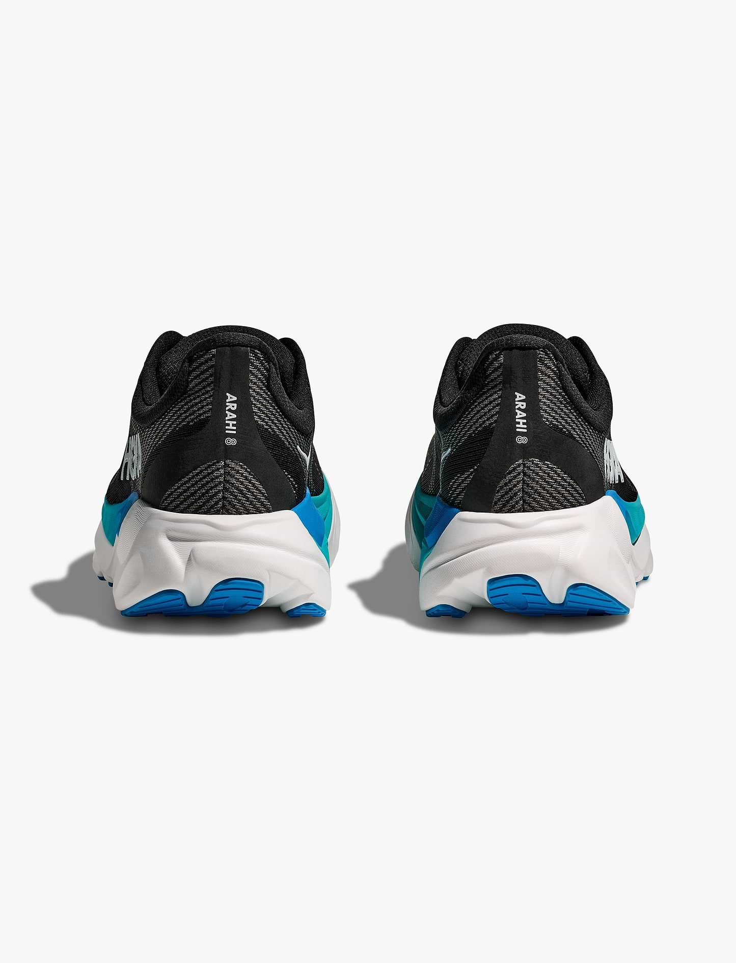 HOKA Arahi Wide 8 - נעלי ספורט גברים הוקה ארהי 8 רחבות בצבע שחור/כחול סקיי