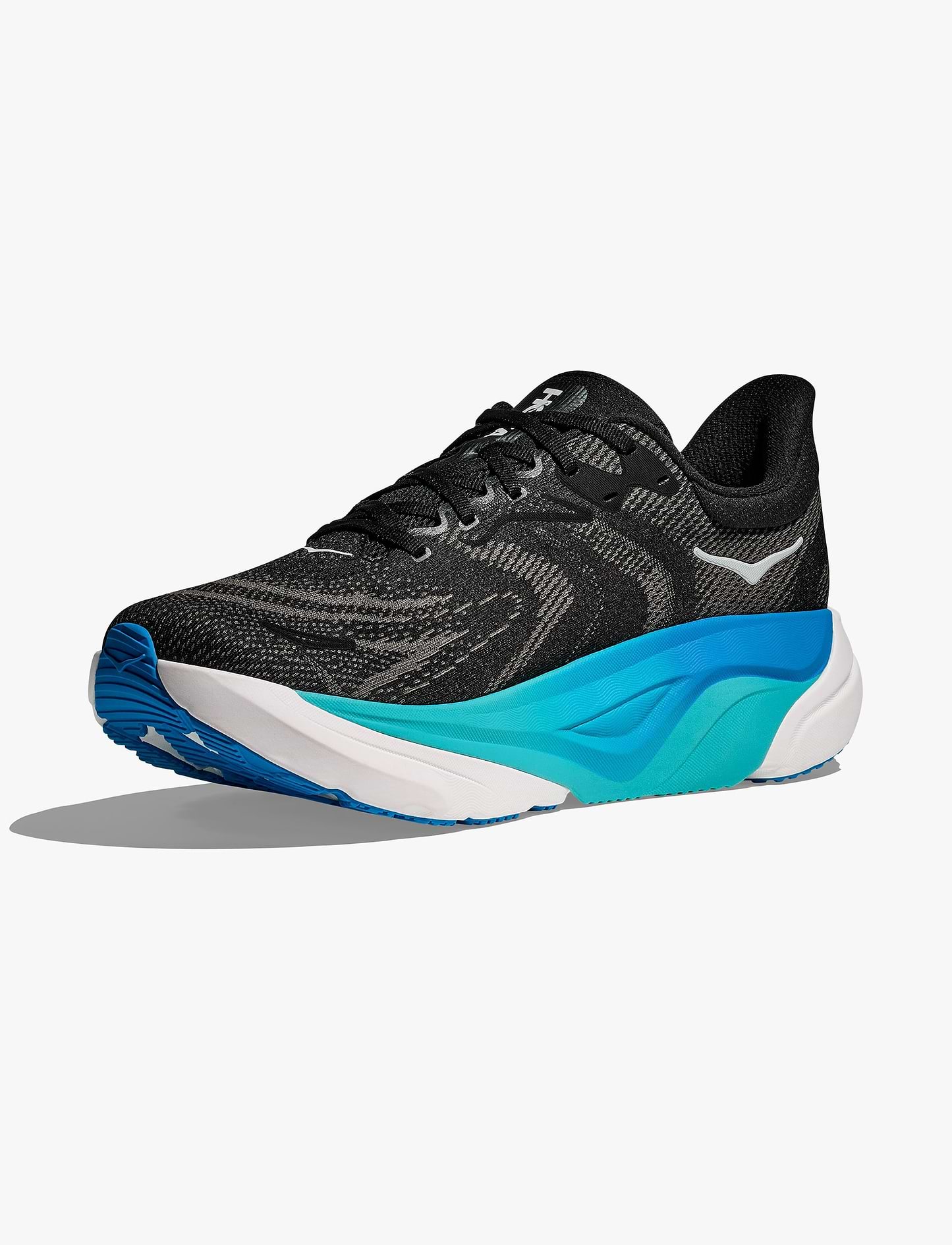 HOKA Arahi Wide 8 - נעלי ספורט גברים הוקה ארהי 8 רחבות בצבע שחור/כחול סקיי