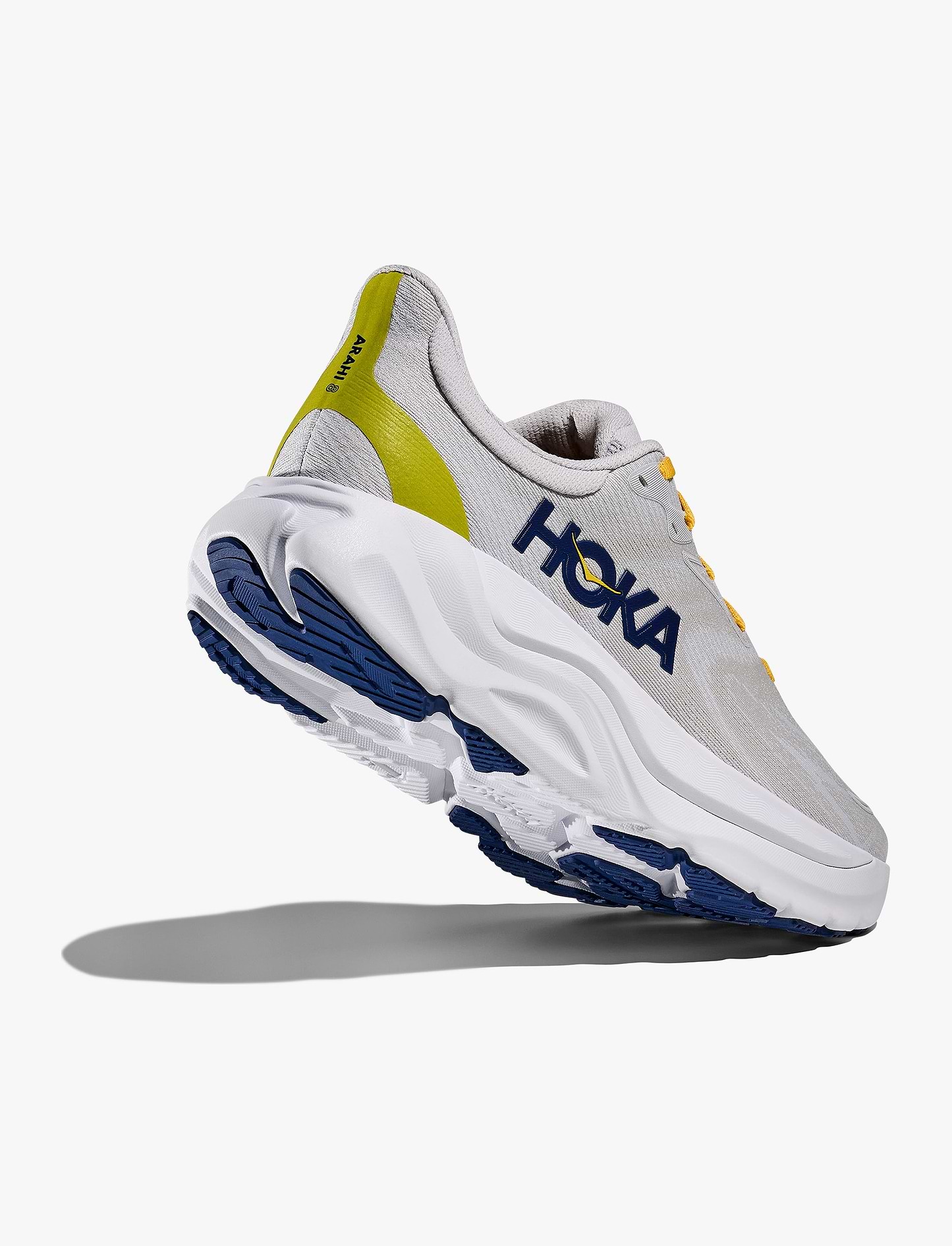 HOKA Arahi Wide 8 - נעלי ספורט גברים הוקה ארהי 8 רחבות בצבע סטראד/אפור קוסמי