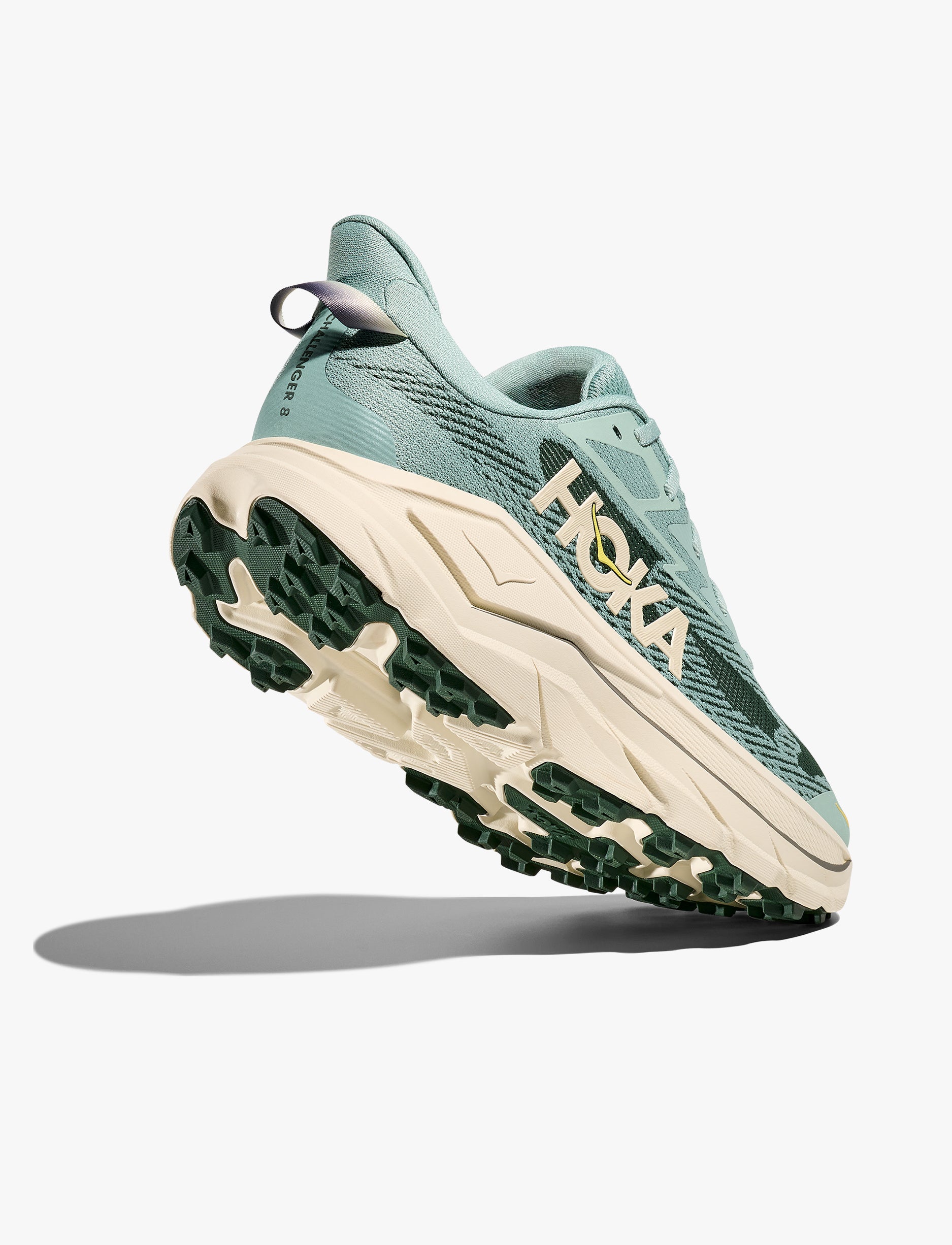 Hoka Challenger Wide 8 - נעלי ספורט גברים הוקה צ'אלנג'ר 8 רחבות בצבע ירוק ג'ייד/כמהין