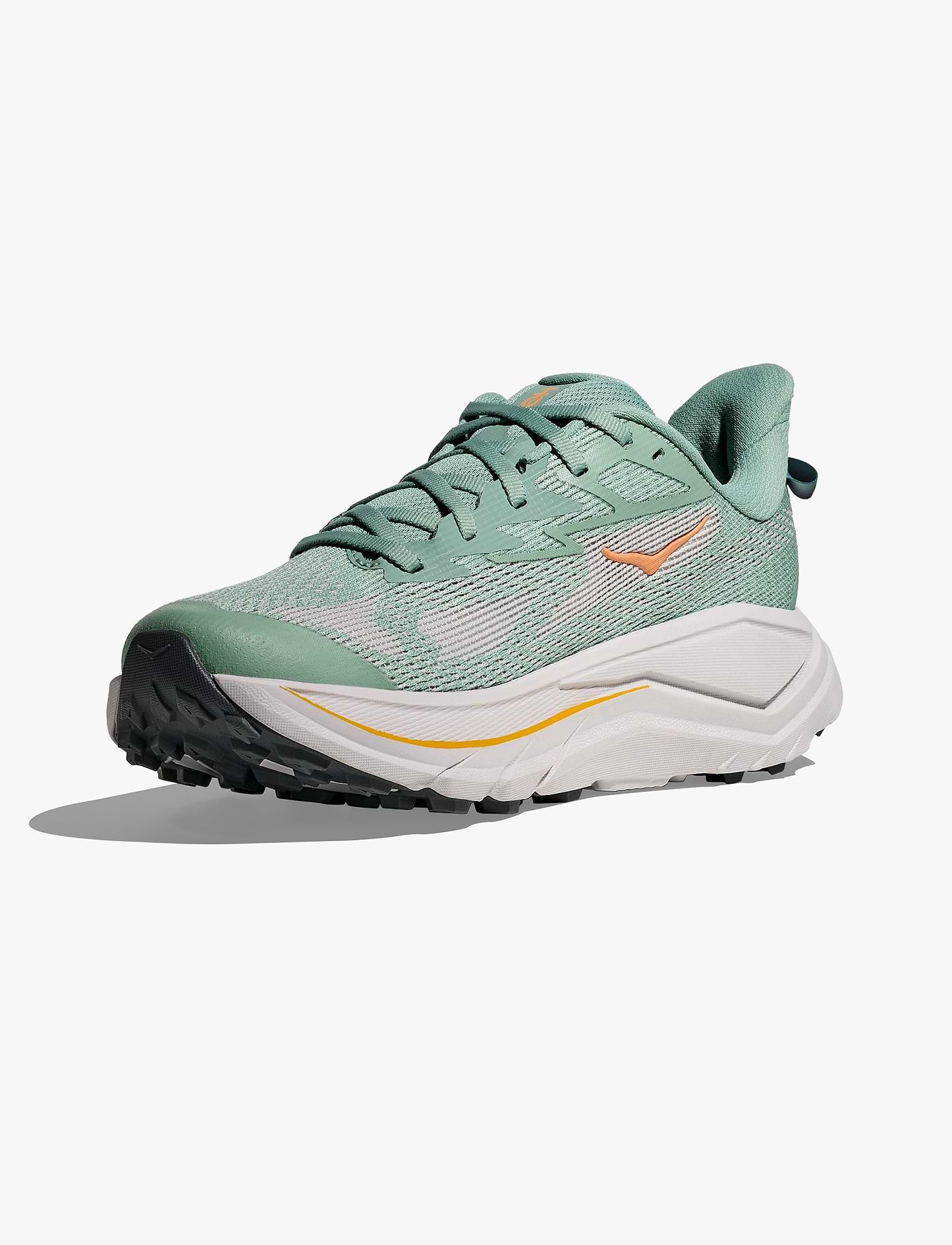 Hoka Challenger Wide 8 - נעלי ספורט נשים הוקה צ'אלנג'ר 8 רחבות בצבע ג'ייד/אפור קוסמי
