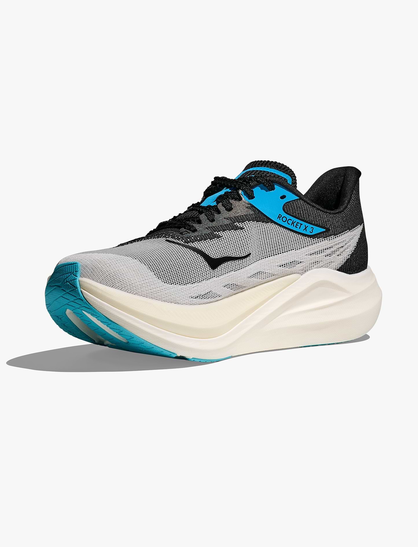 HOKA ROCKET X 3 - נעלי ספורט הוקה רוקט איקס 3 בצבע לבן/שחור