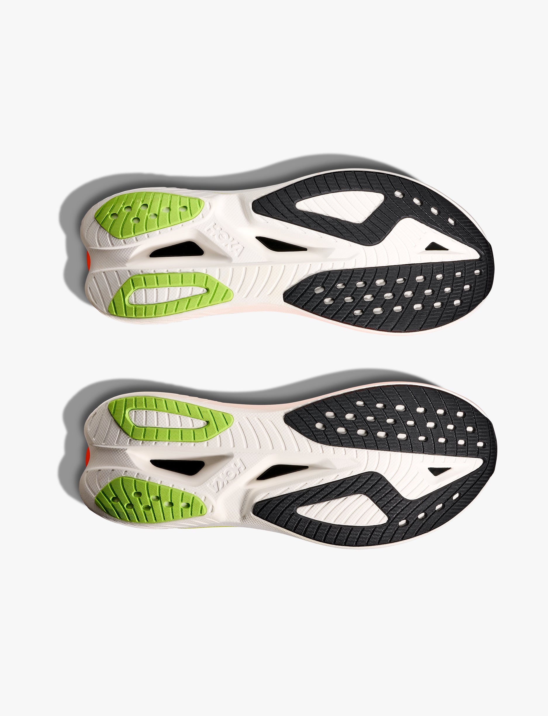 HOKA MACH X 3 - נעלי ספורט לגברים הוקה מאכ איקס בצבע לבן/נאון טנג'רין