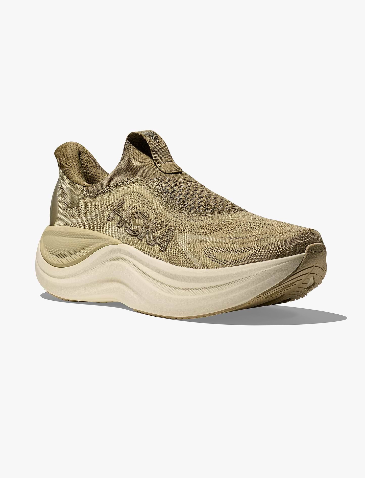 HOKA Skyward Laceless - נעלי התאוששות הוקה סקייווארד לייסלס לגברים בצבע ירוק דשא/משרום