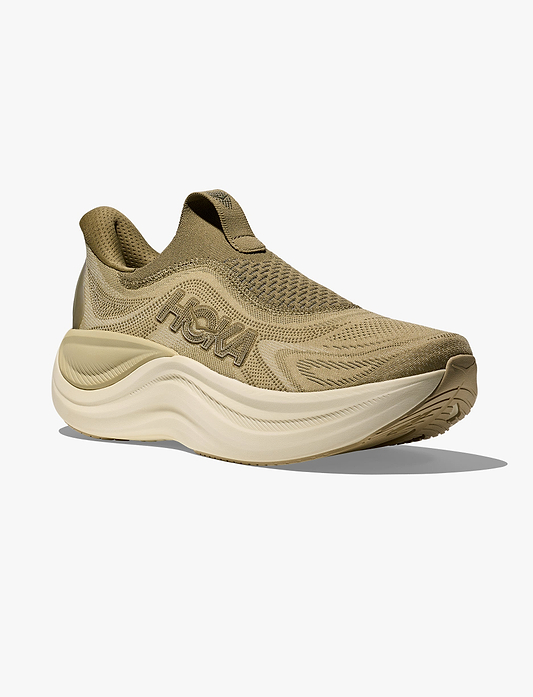 HOKA Skyward Laceless - נעלי התאוששות הוקה סקייווארד לייסלס לגברים בצבע ירוק דשא/משרום