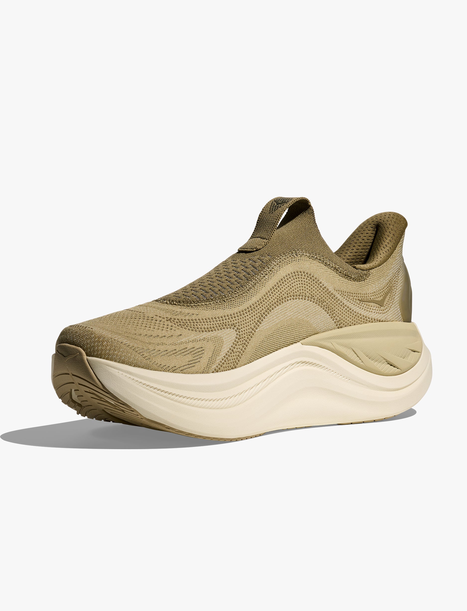 HOKA Skyward Laceless - נעלי התאוששות הוקה סקייווארד לייסלס לגברים בצבע ירוק דשא/משרום