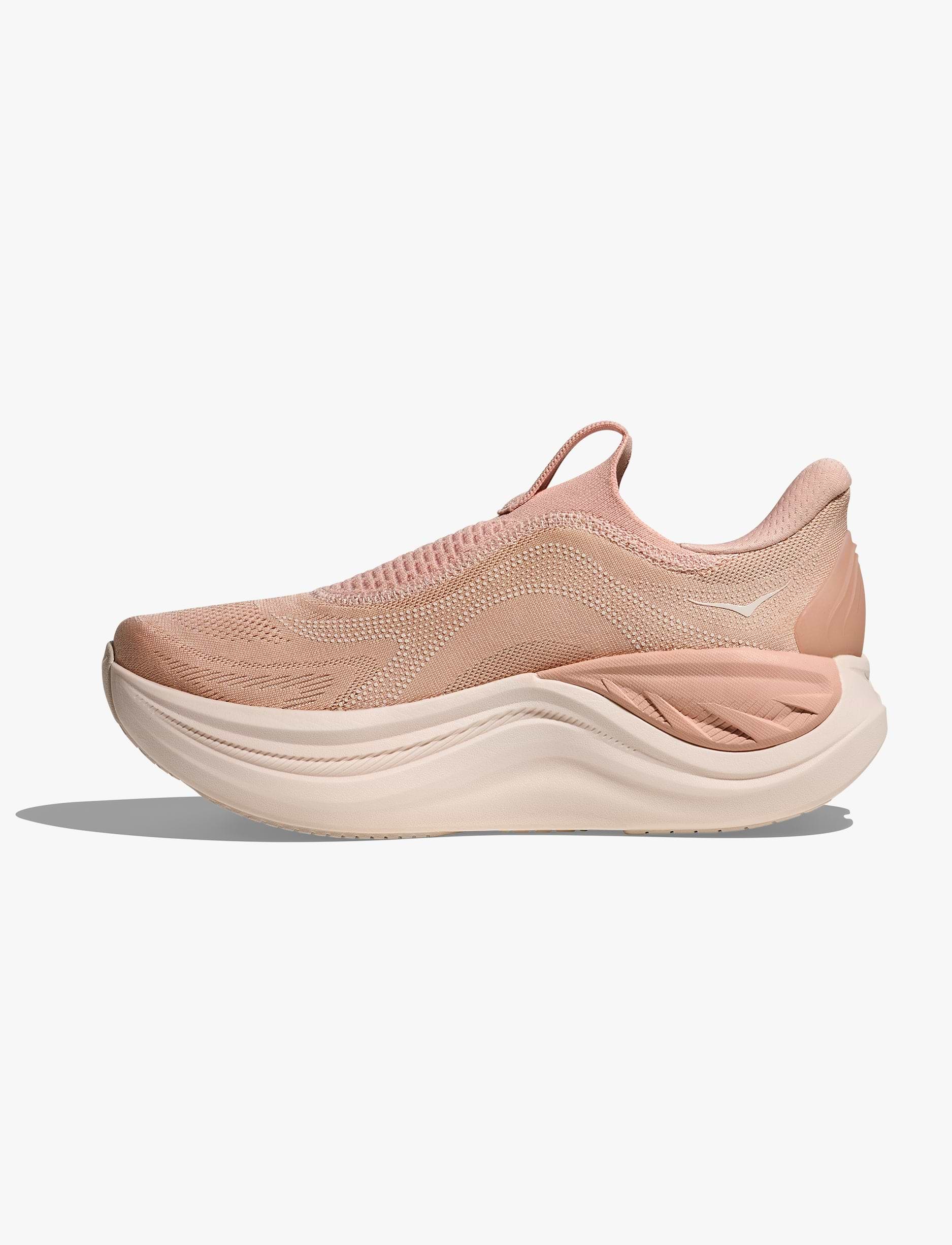 HOKA Skyward Laceless - נעלי התאוששות הוקה סקייווארד לייסלס לנשים בצבע ורוד לאטה/קרם ורדים