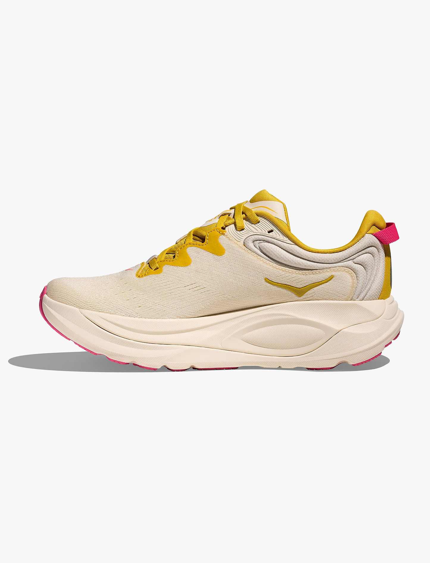 HOKA Gaviota Wide 6 - נעלי ספורט נשים הוקה גביוטה 6 רחבות בצבע ליבנה/זהב צהוב