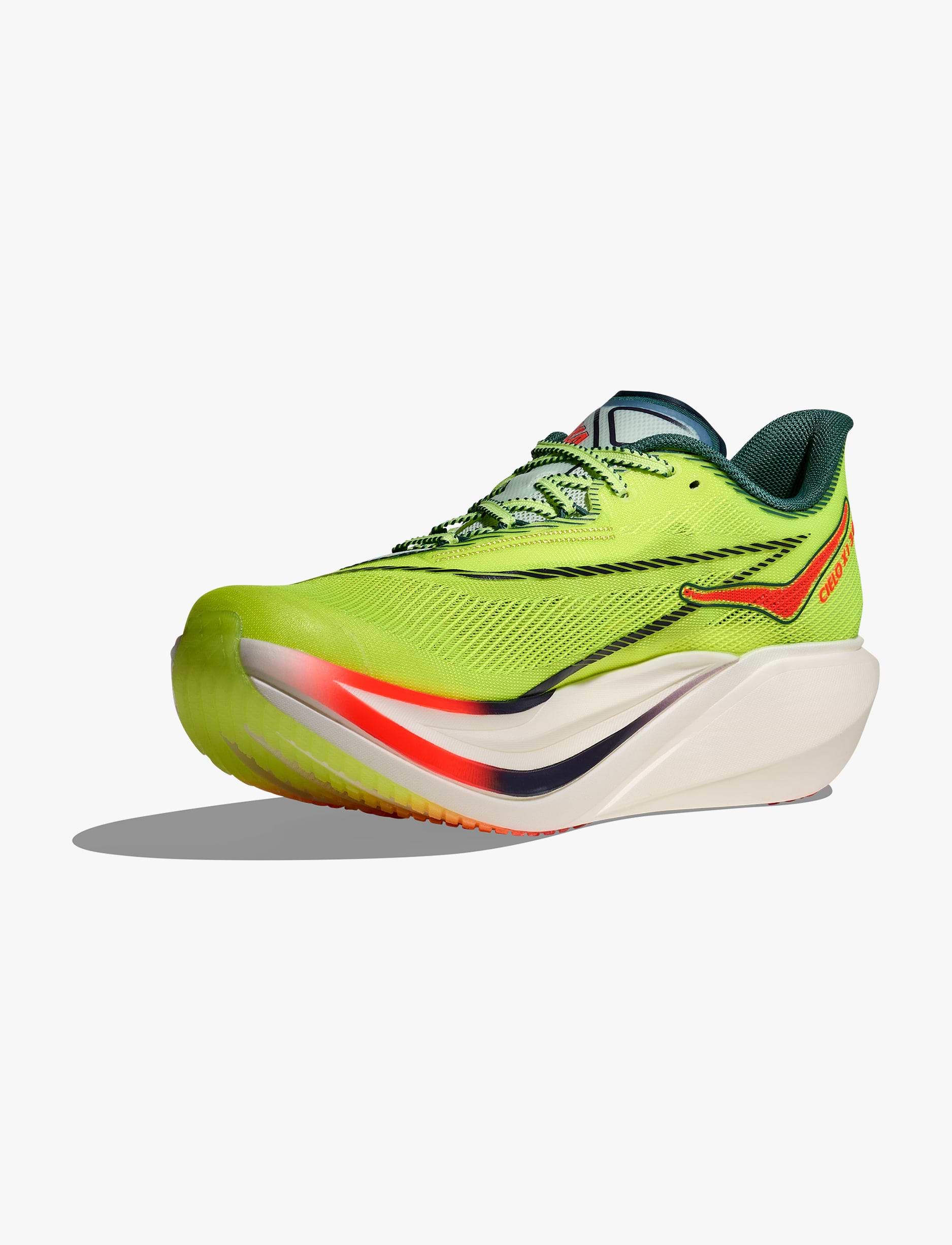 HOKA CIELO X1 3.0- נעלי ספורט הוקה סיאלו בצבע נאון אוזו/ירוק טימין