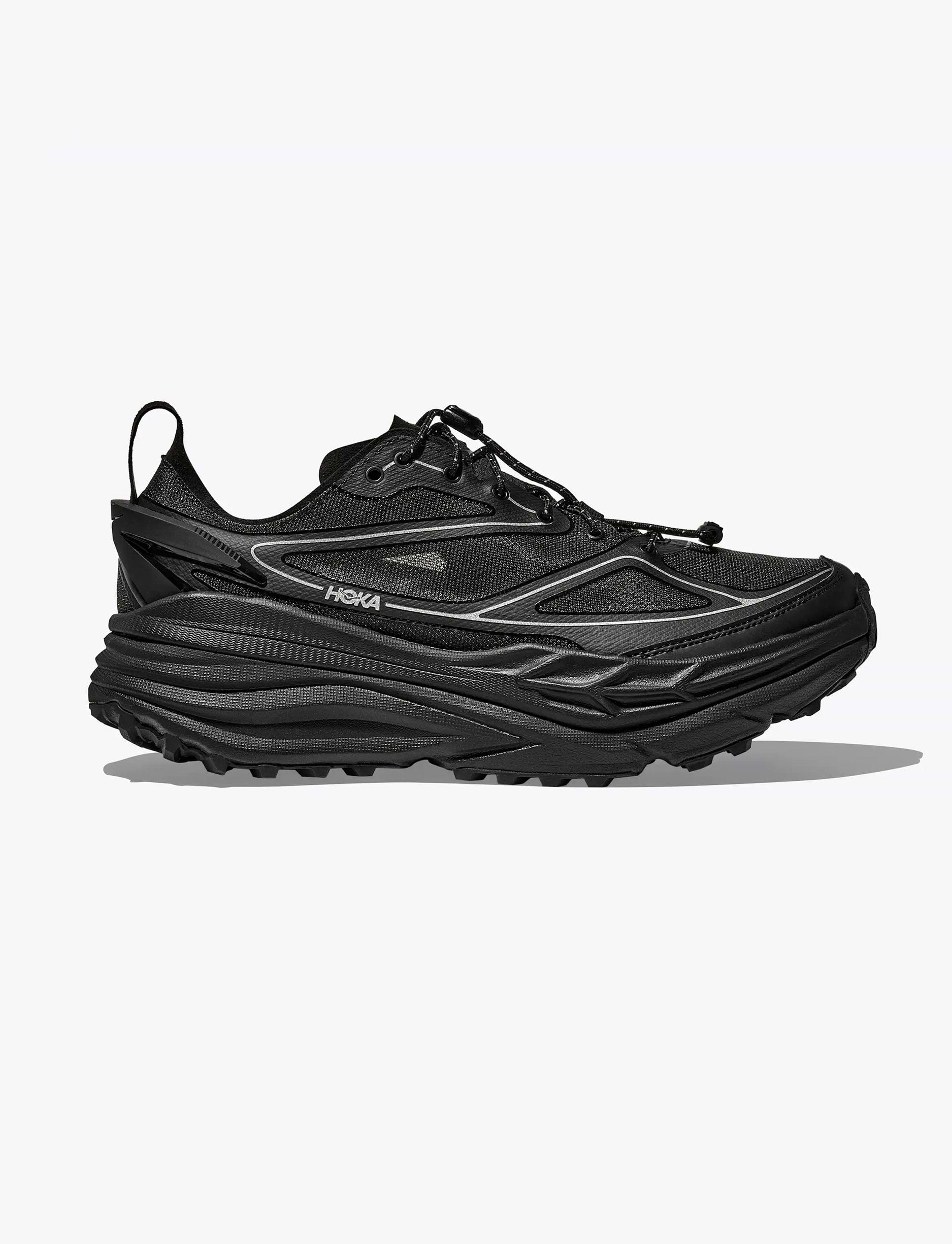 HOKA STINSON ONE7 - נעלי הוקה סטינסון בצבע שחור/כסף