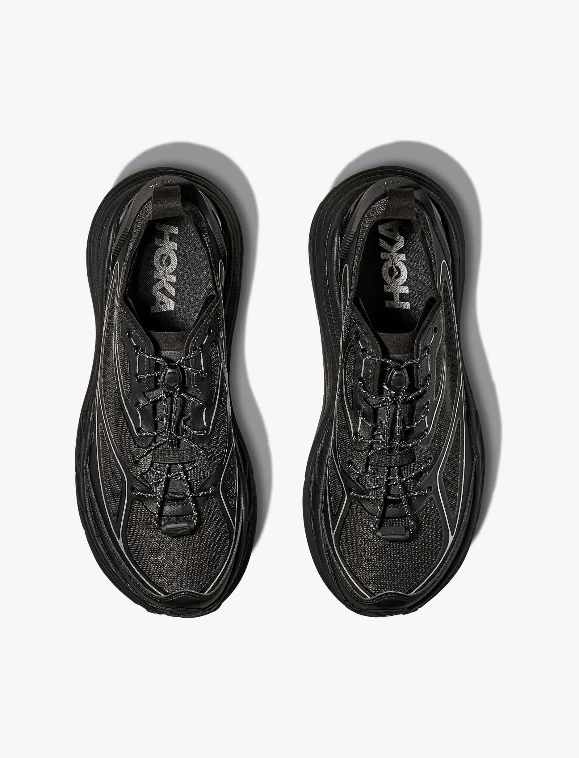 HOKA STINSON ONE7 - נעלי הוקה סטינסון בצבע שחור/כסף