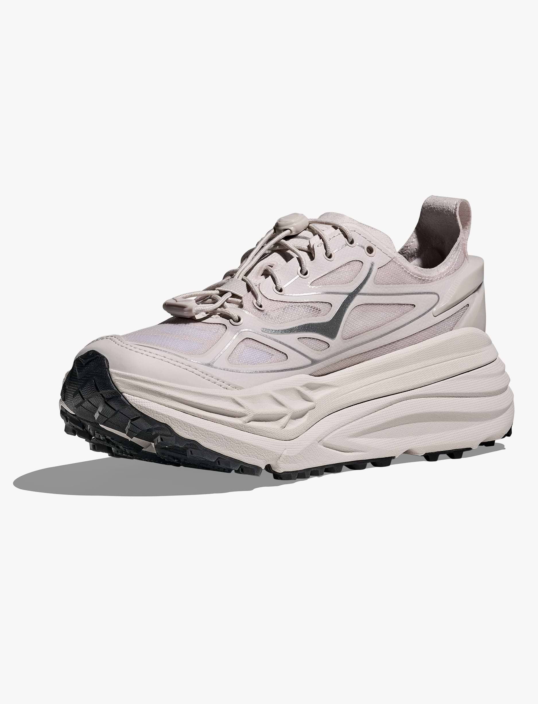 HOKA STINSON ONE7 - נעלי הוקה סטינסון בצבע גרוט/כסף