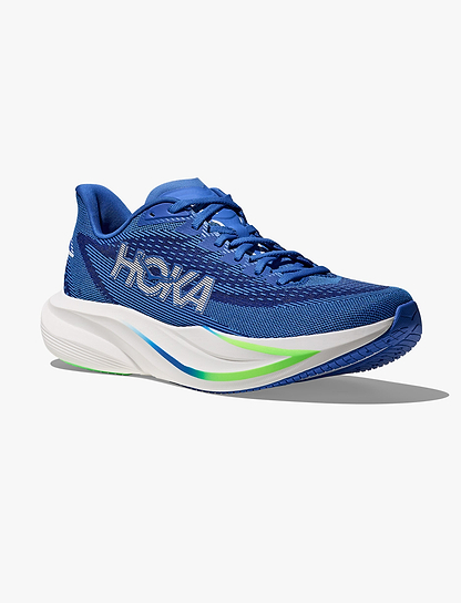 HOKA MACH 7 - נעלי ספורט לגברים הוקה מאך 7 בצבע כחול קובלט/ירוק נאון