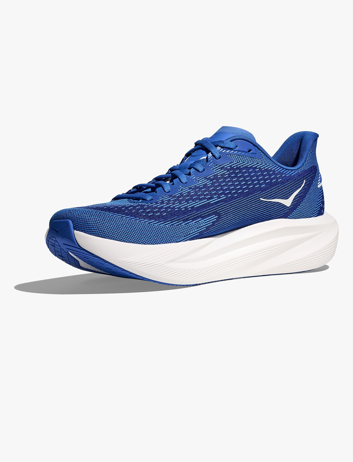 HOKA MACH 7 - נעלי ספורט לגברים הוקה מאך 7 בצבע כחול קובלט/ירוק נאון