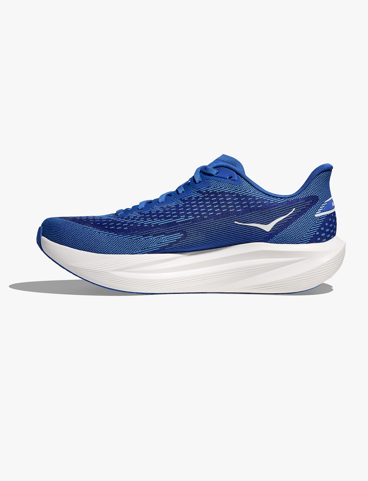 HOKA MACH 7 - נעלי ספורט לגברים הוקה מאך 7 בצבע כחול קובלט/ירוק נאון