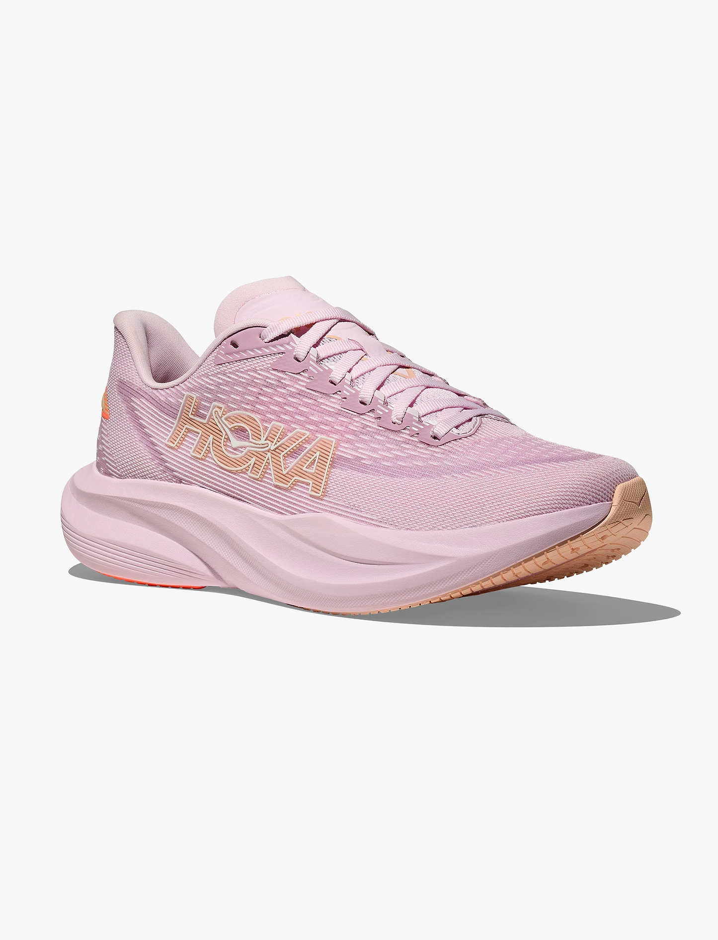 HOKA MACH 7 - נעלי ספורט לנשים הוקה מאך 7 בצבע קרם לילך/כתום מדרינה