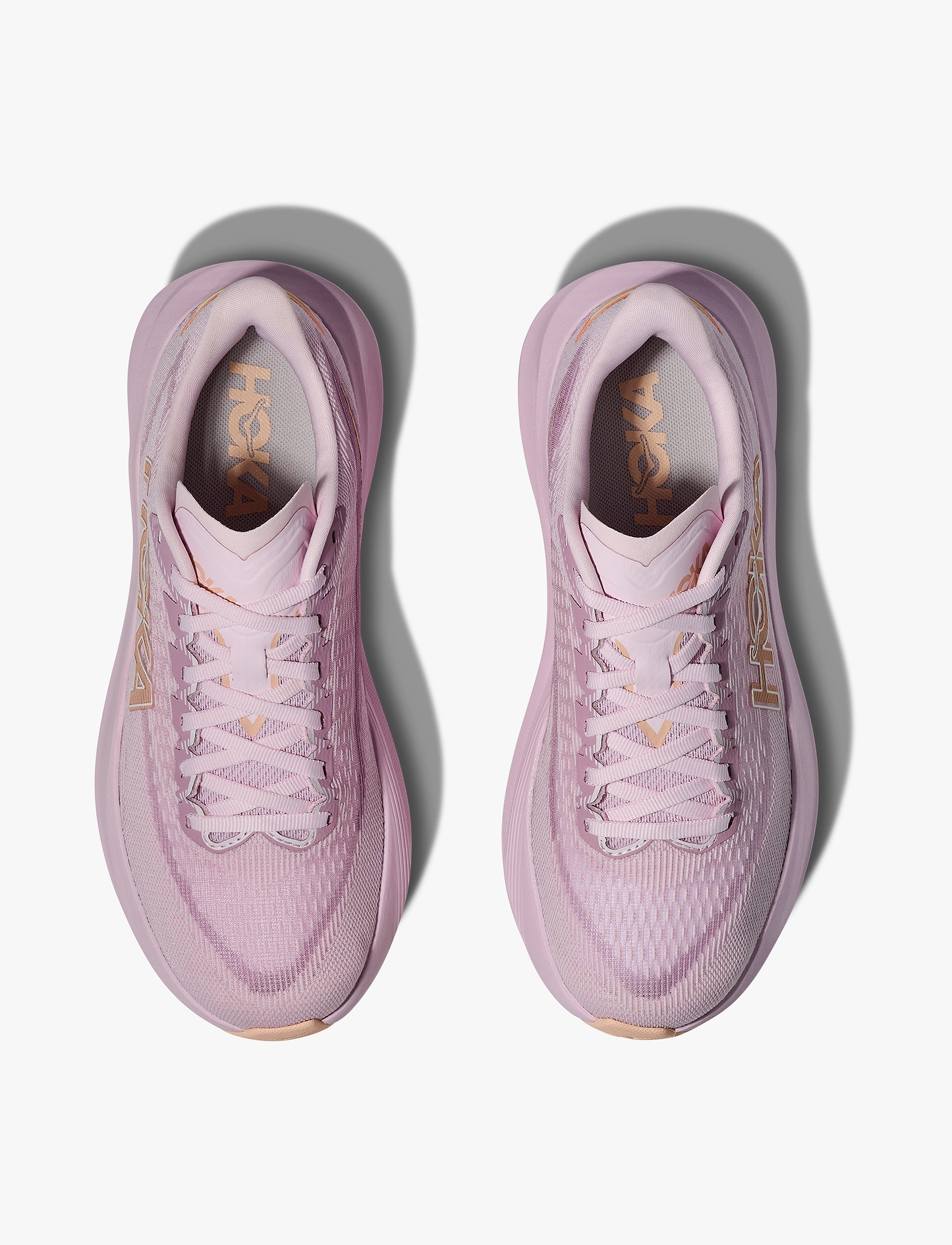 HOKA MACH 7 - נעלי ספורט לנשים הוקה מאך 7 בצבע קרם לילך/כתום מדרינה