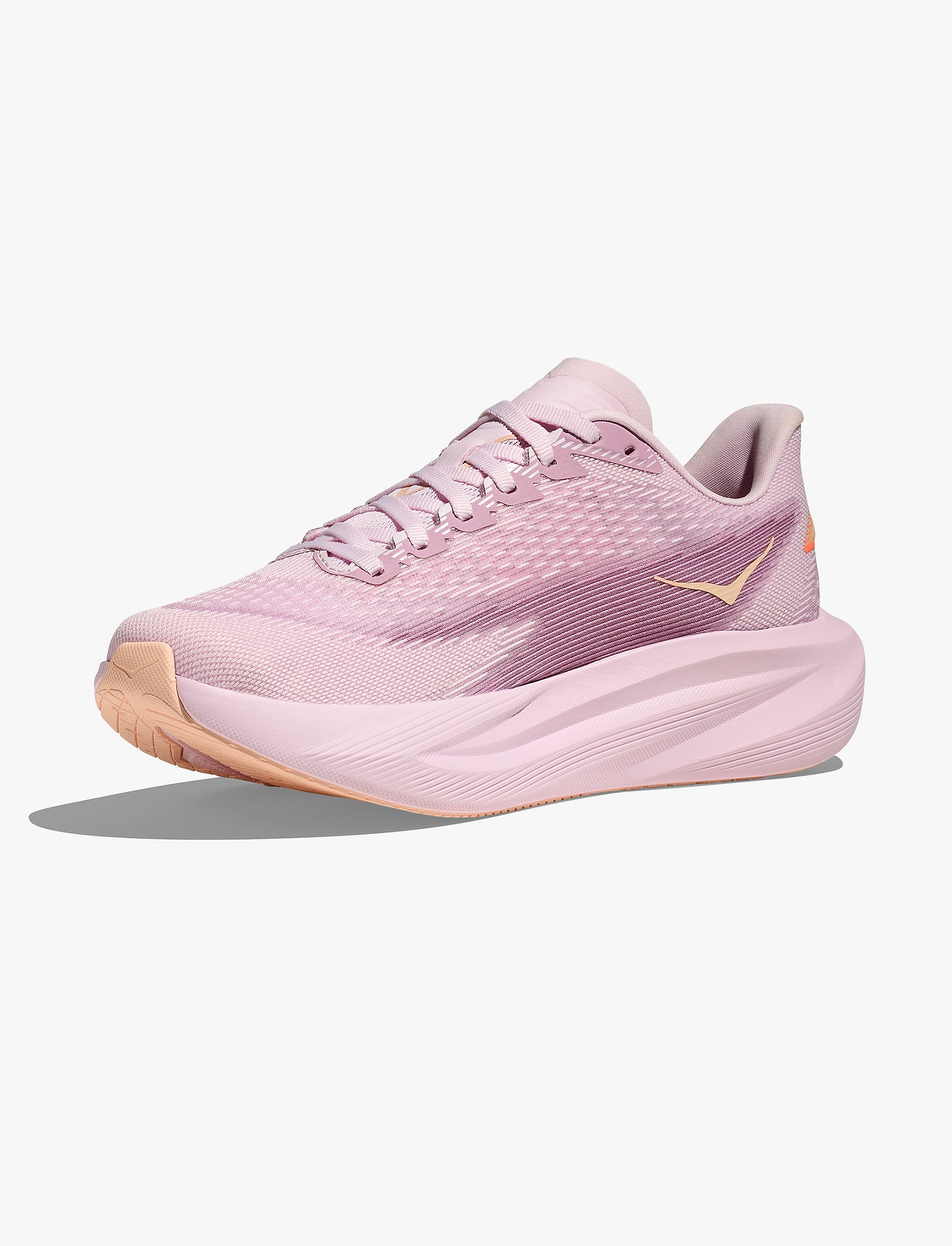 HOKA MACH 7 - נעלי ספורט לנשים הוקה מאך 7 בצבע קרם לילך/כתום מדרינה