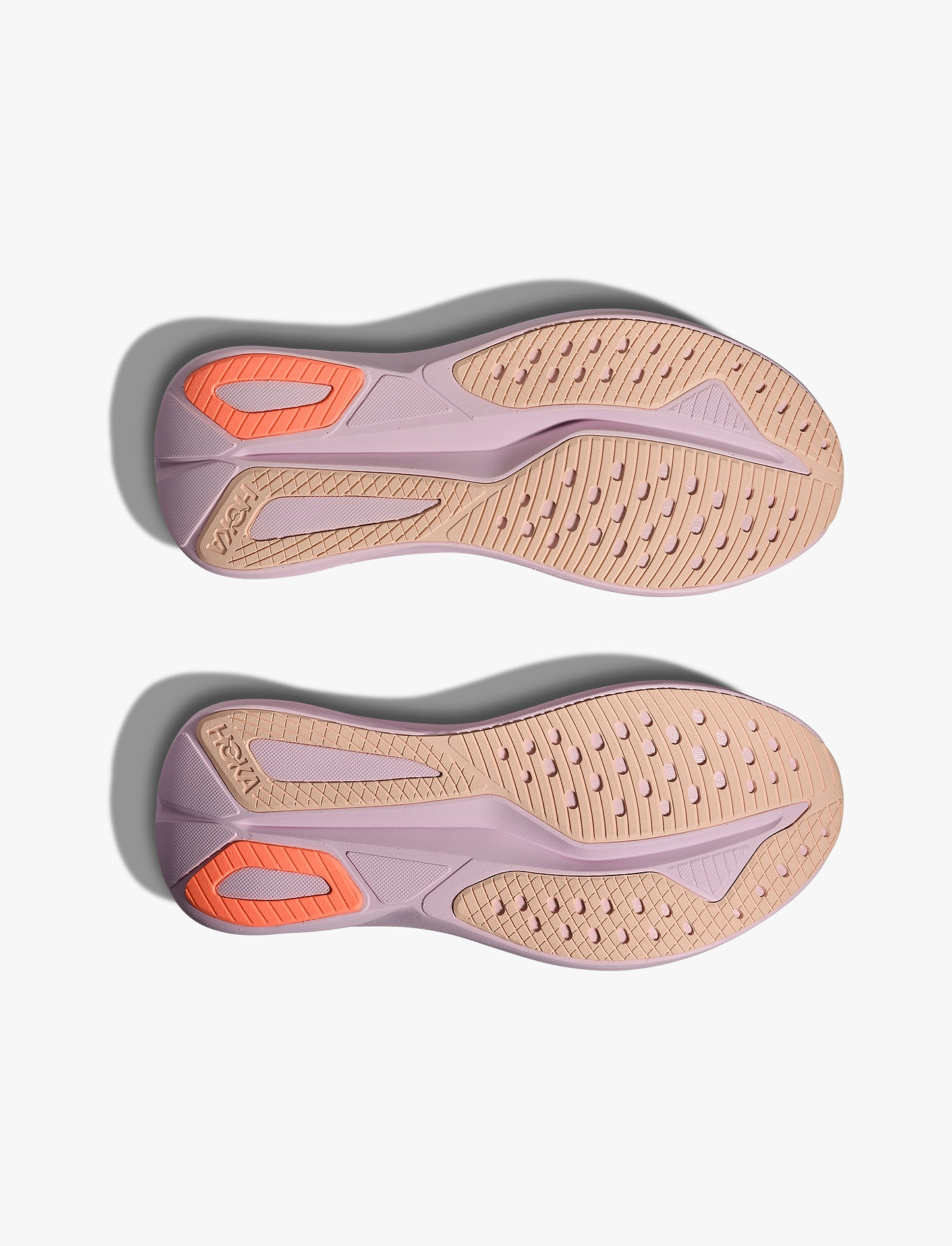 HOKA MACH 7 - נעלי ספורט לנשים הוקה מאך 7 בצבע קרם לילך/כתום מדרינה