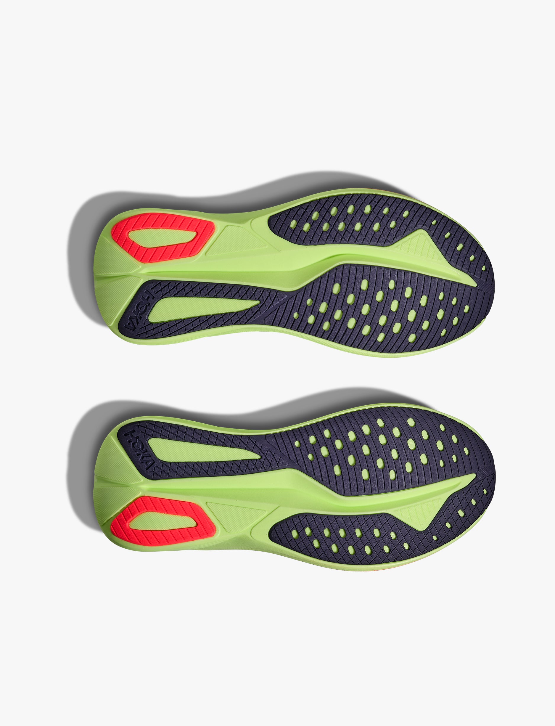 HOKA MACH 7 WIDE - נעלי ספורט לגברים הוקה מאך 7 רחבות בצבע פרוסט/נאון אוזו