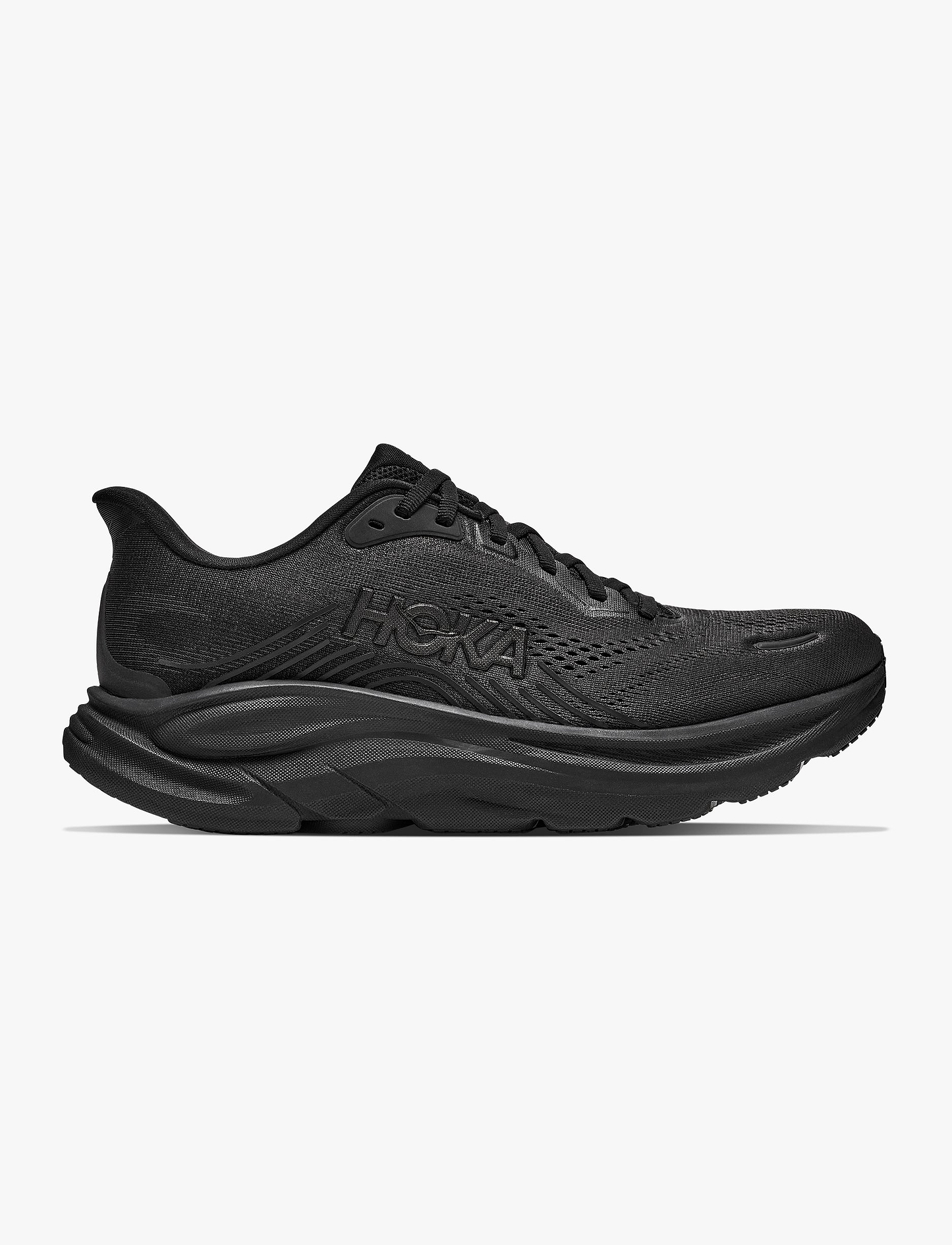 HOKA CLIFTON WIDE 11 - נעלי ספורט גברים הוקה קליפטון 11 רחבות בצבע שחור/שחור