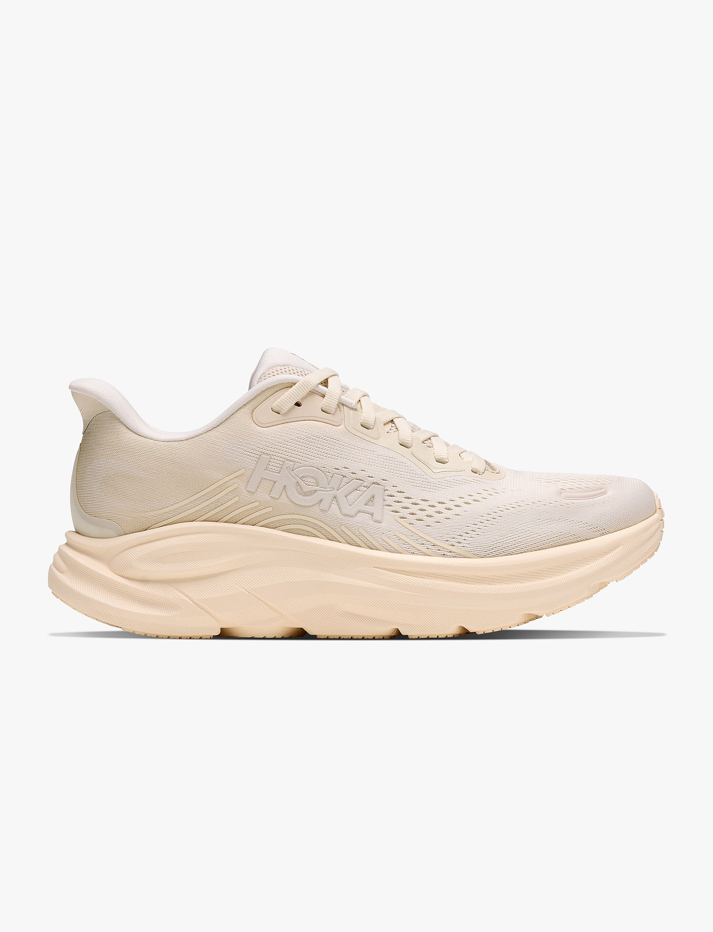HOKA CLIFTON WIDE 11 - נעלי ספורט נשים הוקה קליפטון 11 רחבות בצבע חימר בהיר/שיבולת שועל