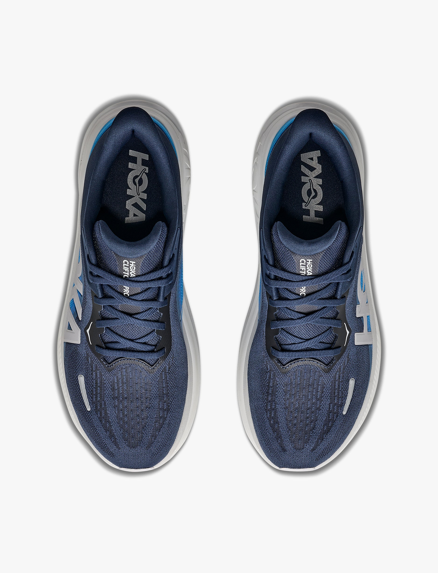 HOKA CLIFTON PRO WIDE - נעלי ספורט גברים הוקה קליפטון פרו רחבות בצבע נייבי ורסיטי/קובלט
