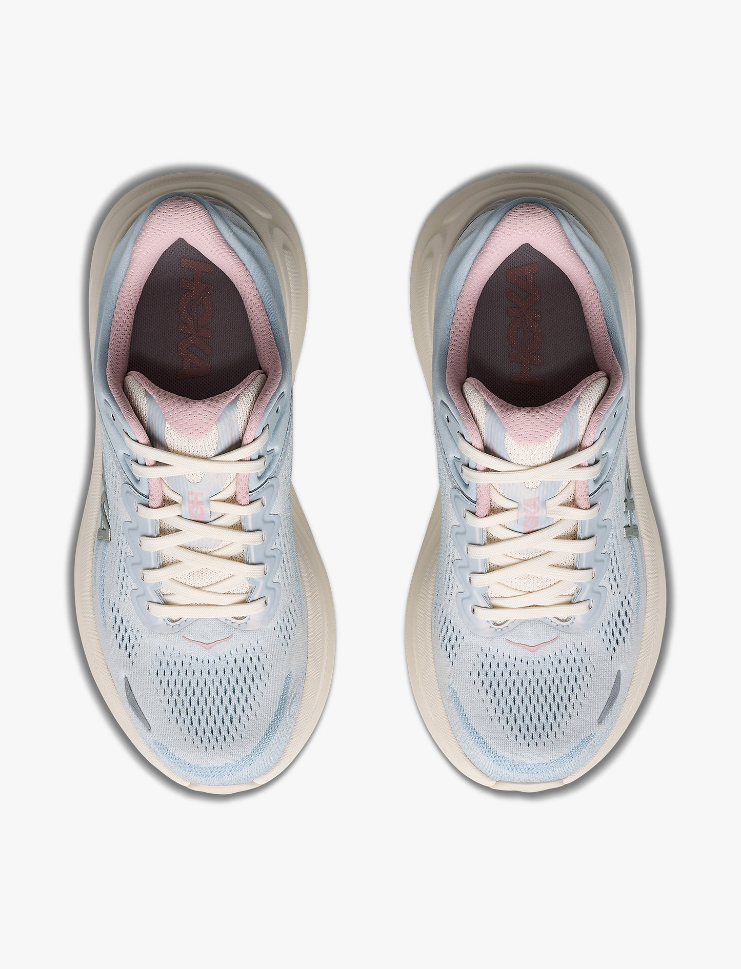HOKA BONDI 9 GLM WIDE - נעלי ספורט נשים הוקה בונדי GLM 9 רחבות בצבע אלבסטר/כחול מינרלי