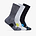 U CREW RUN SOCK 3-PACK – מארז 3 זוגות גרבי ריצה גבוהות
