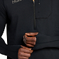 M 1/2 ZIP - עליונית גברים 1/2 רוכסן בצבע שחור