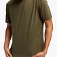 Hoka Essential Tee - חולצת טי שרוול קצר אסנשיאל לגברים בצבע לבן שמנת