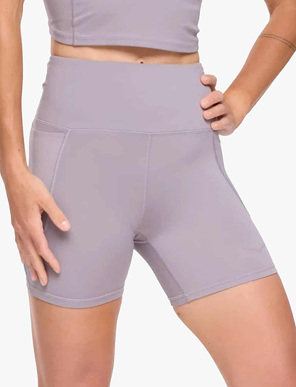 HOKA ELARO 5" BIKE SHORT - טייץ נשים קצר אלארו 5 אינצ' בצבע אסטרל