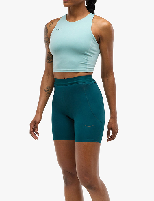 HOKA Novafly 6'' Knit Short  - מכנסי ריצה והליכה לנשים נובה פליי בצבע כחול דמדומים