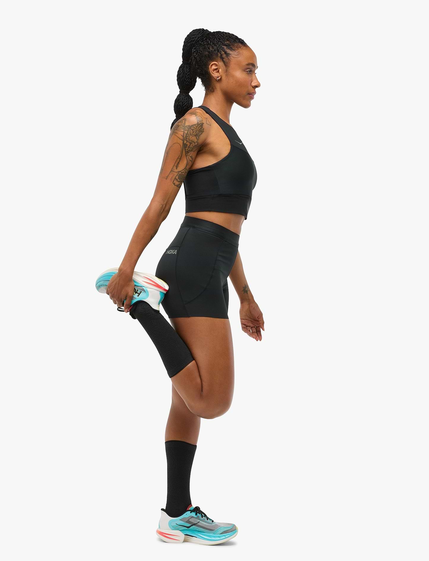 HOKA Novafly 3'' Knit Short - מכנסי ריצה והליכה לנשים נובה פליי
