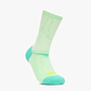 HOKA Clifton 10 Crew Run Sock - גרבי ריצה קליפטון 10 גבוהים בצבע מנטה פלואוריט