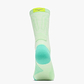HOKA Clifton 10 Crew Run Sock - גרבי ריצה קליפטון 10 גבוהים בצבע מנטה פלואוריט