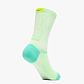 HOKA Clifton 10 Crew Run Sock - גרבי ריצה קליפטון 10 גבוהים בצבע מנטה פלואוריט