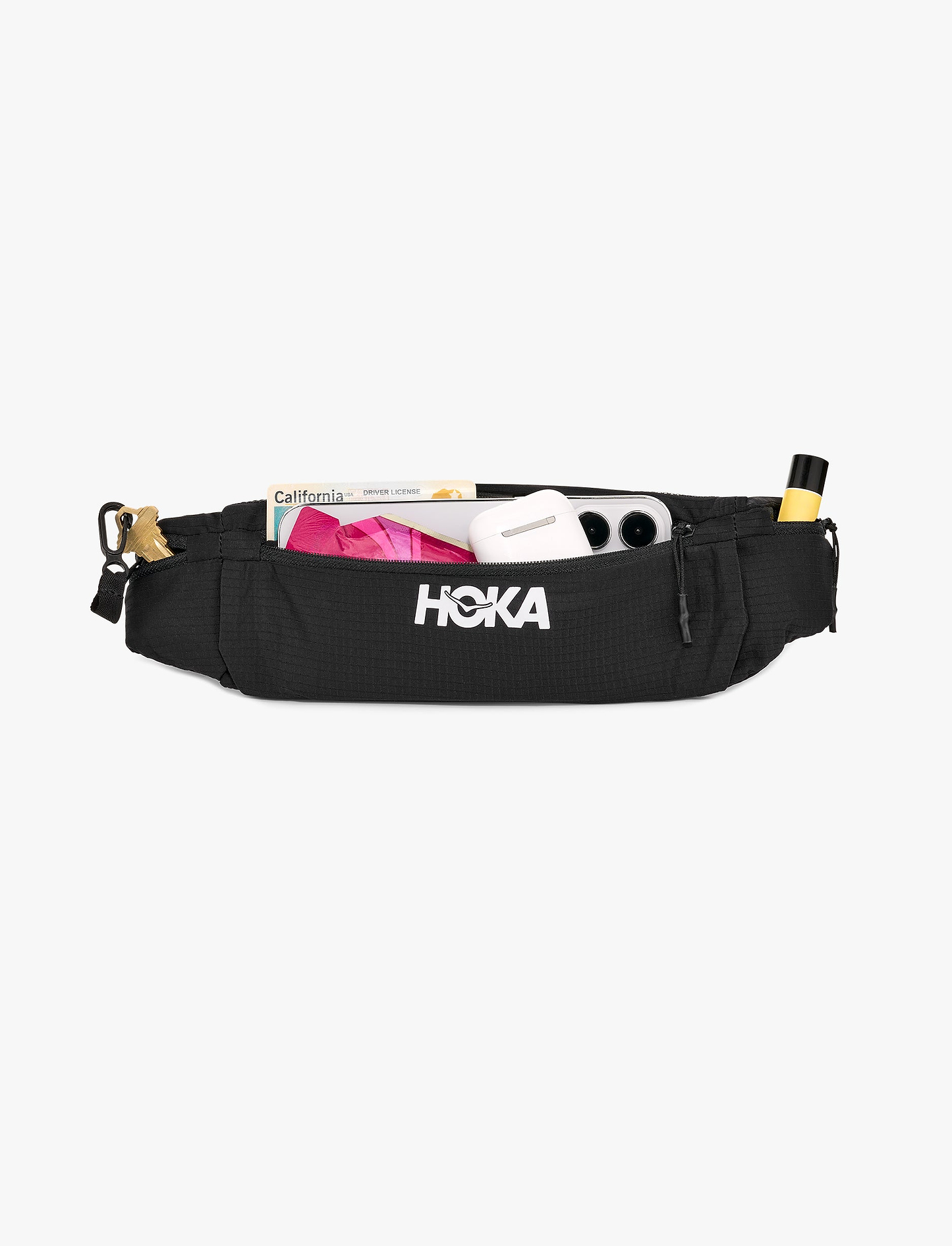 HOKA HOKA RUN BELT - פאוצ' ריצה בצבע שחור