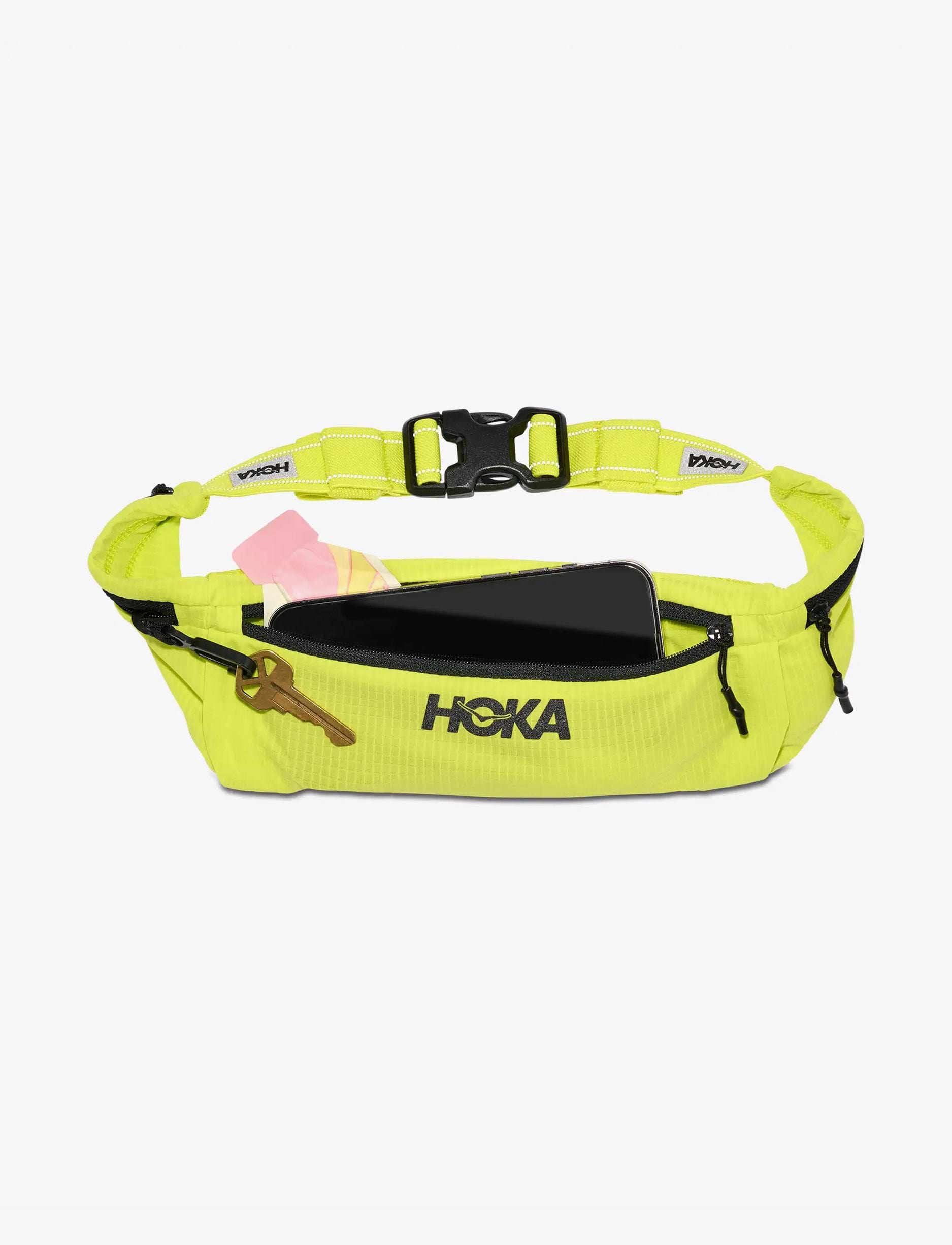 HOKA HOKA RUN BELT - פאוצ' ריצה בצבע סיטרוס