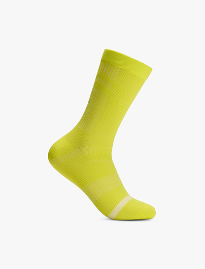 HOKA U TRAIL RUN CREW SOCK - גרבי ריצה בצבע סיטרוס