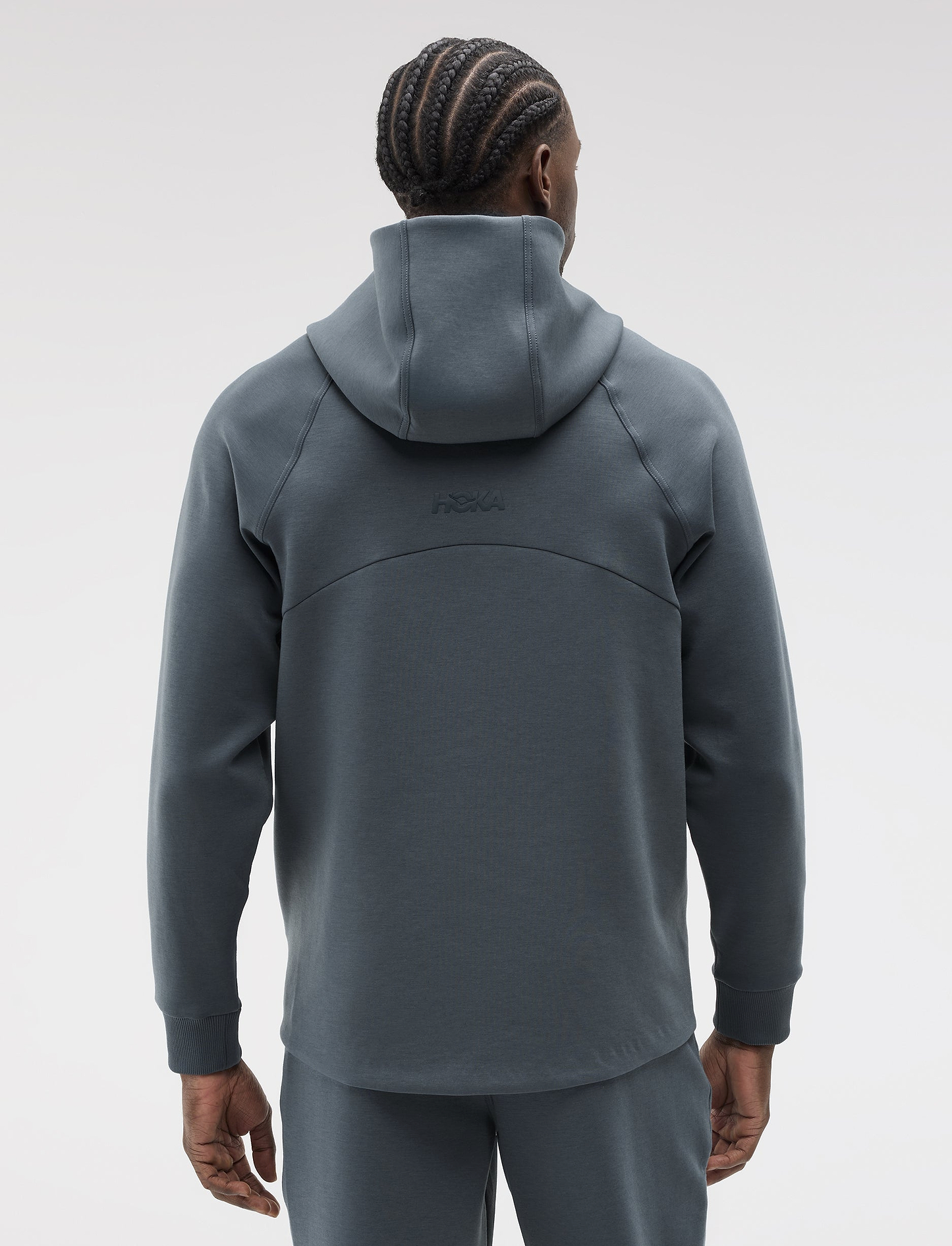 Hoka Essential Recovery Hoodie - סווטשירט הוקה לגברים בצבע נייבי דהוי