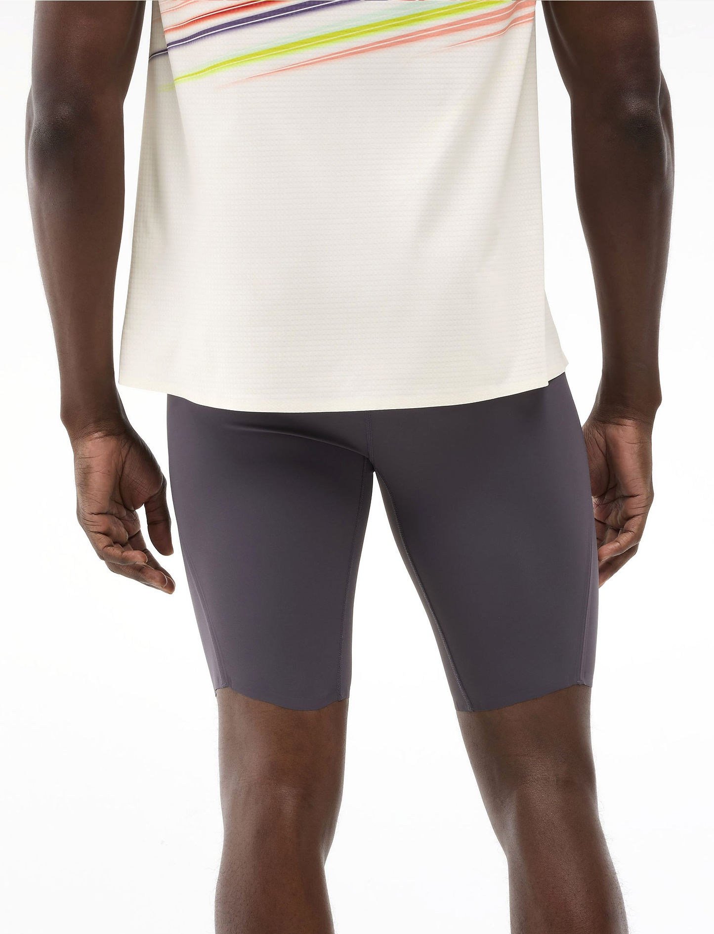 HOKA M RACE DAY HALF TIGHT - טייץ גברים הוקה בצבע סגול דיו