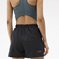 HOKA W WOODLAND HIKE SHORT - מכנסי ספורט קצרים הוקה לנשים בצבע שחור