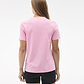 HOKA CORE LOGO CTN SS TEE  - חולצה קצרה הוקה לנשים בצבע ורוד מסטיק