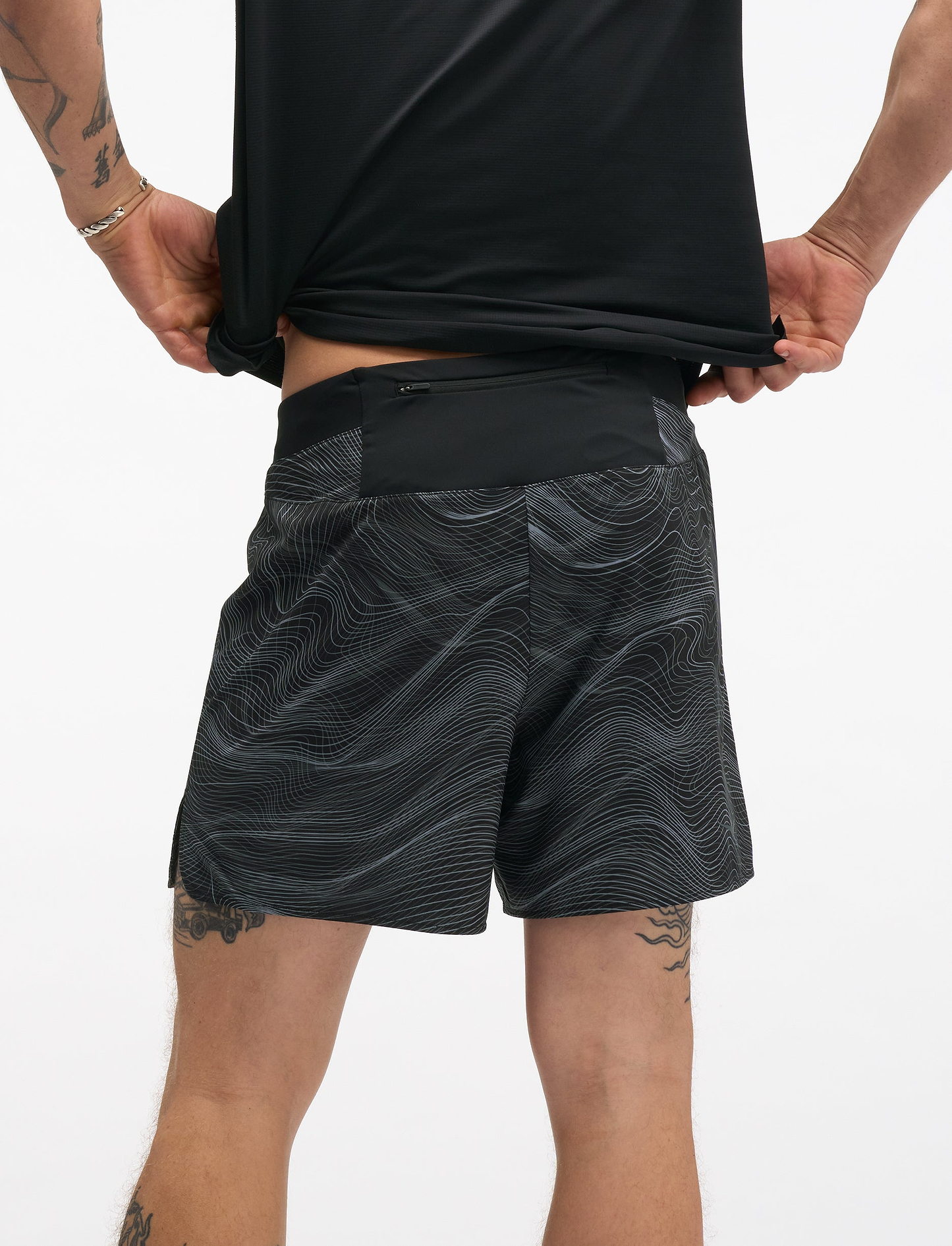 HOKA Glide Short 5" Brief CLF Print - מכנסי ריצה קצרים הוקה לגברים