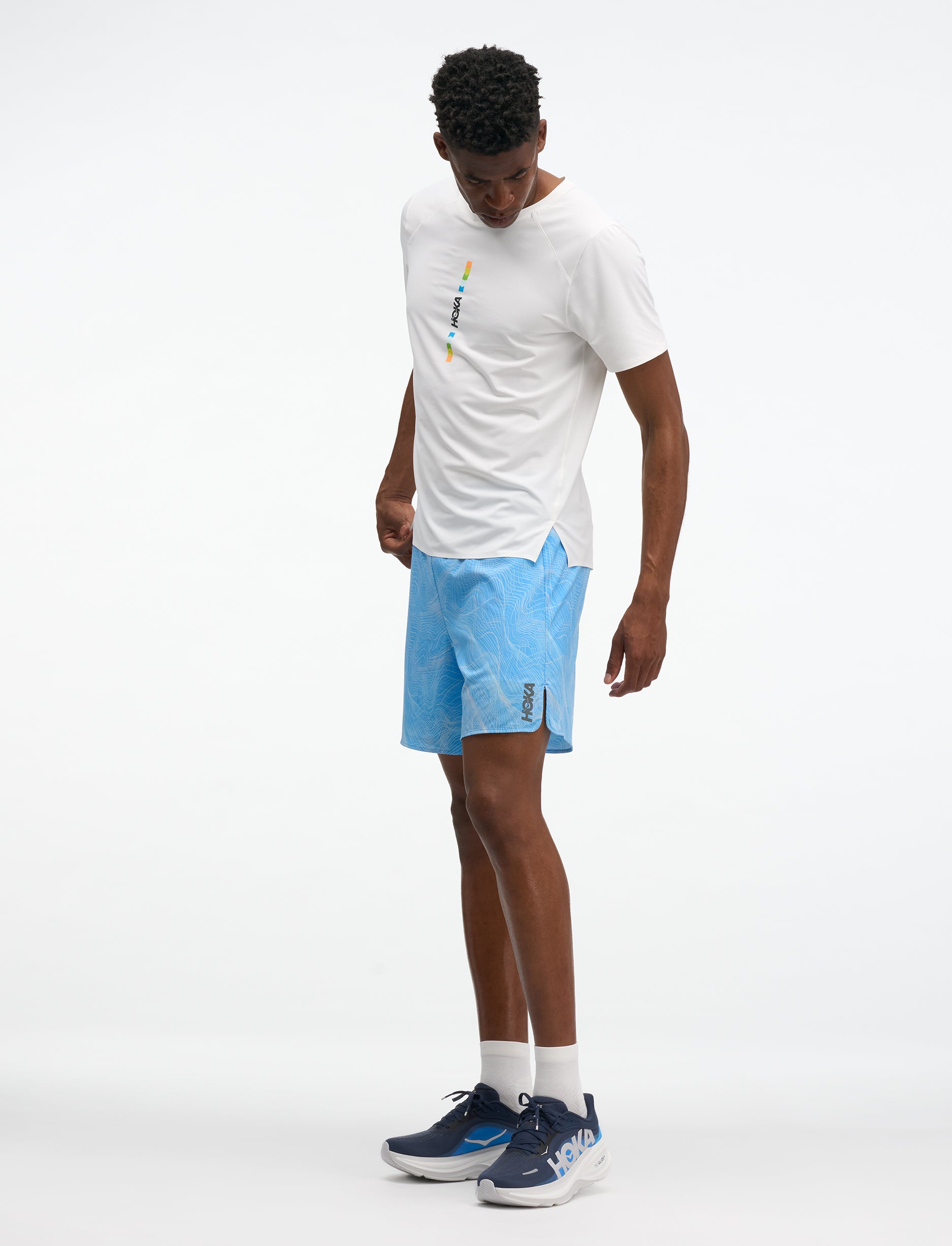 HOKA Glide Short 7" CLF Print - מכנסי ריצה קצרים הוקה לגברים