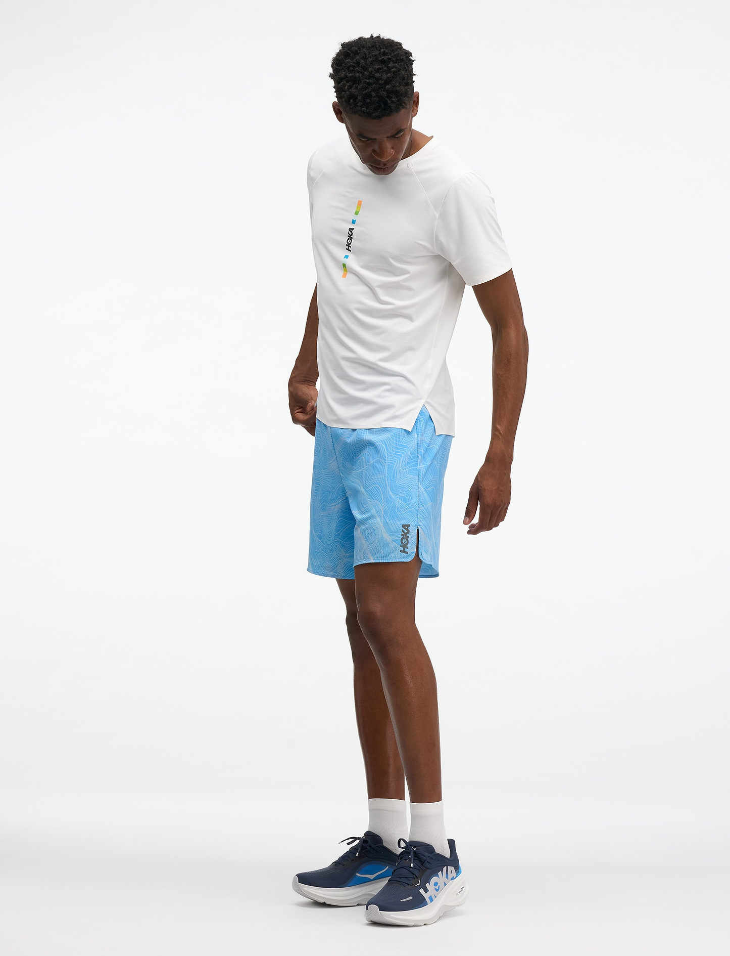 HOKA Glide Short 7" CLF Print - מכנסי ריצה קצרים הוקה לגברים