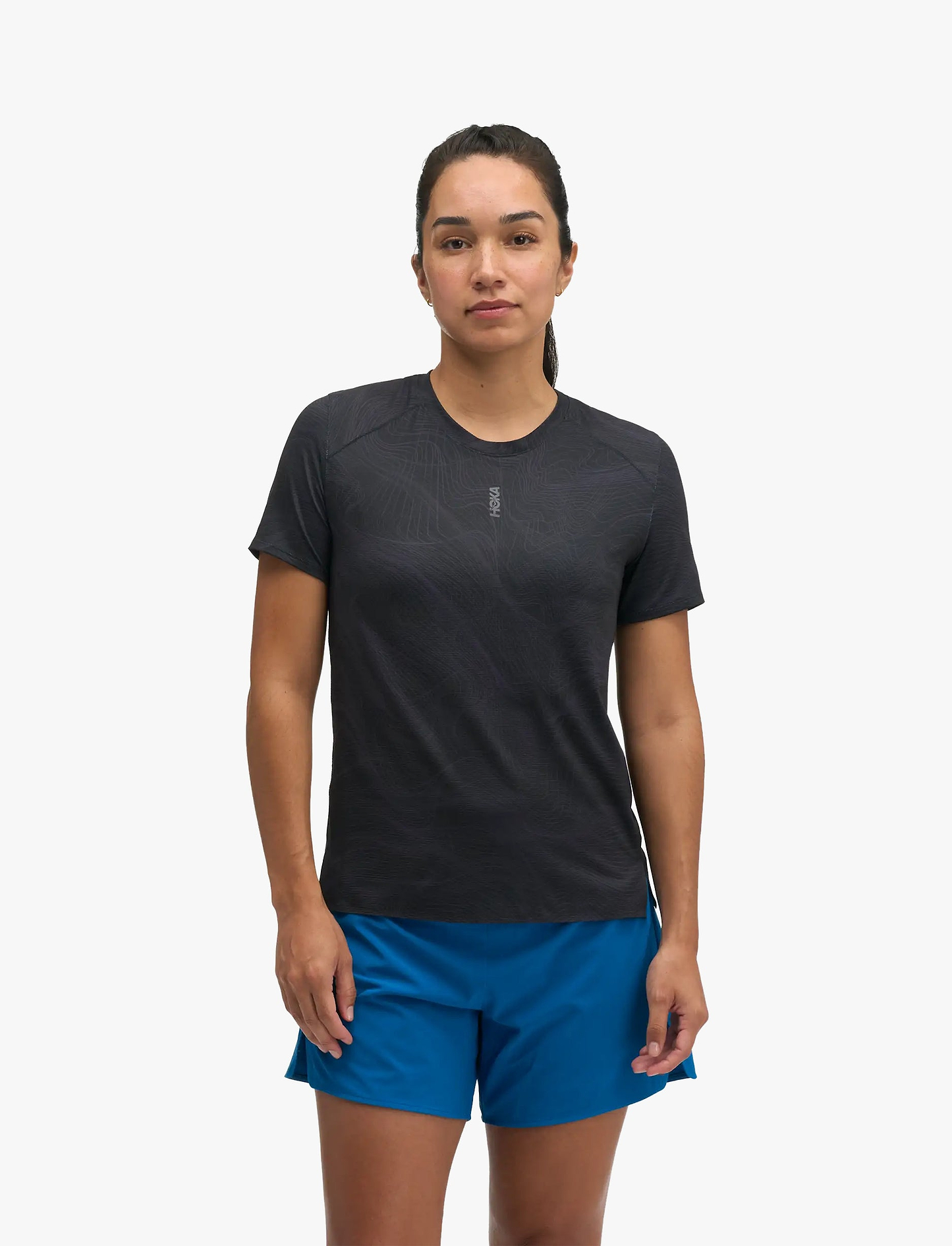 HOKA Everyrun SS CLF PRT – חולצת ריצה קצרה מודפסת הוקה אווריראן לנשים
