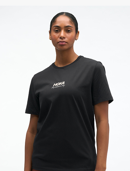 HOKA Mosaic Logo Cotton SS Tee - חולצת טי שירט הוקה